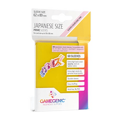 Gamegenic - Japanese Size Sleeves Prime - Yellow 60 ct